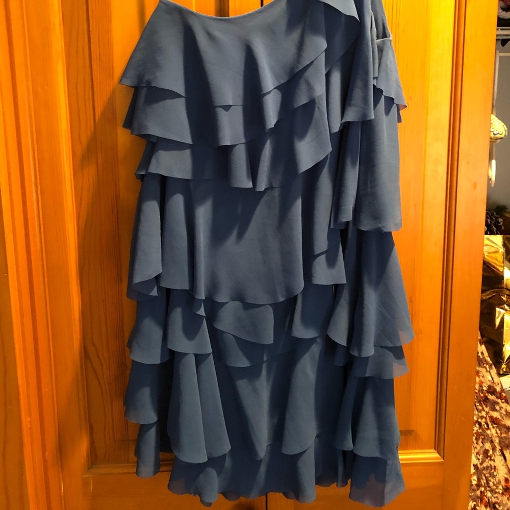H&M One Shoulder Ruffle Dress